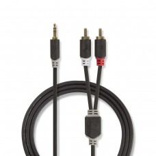 Laidas 3.5 - 2RCA (K-K) 1m gold Nedis